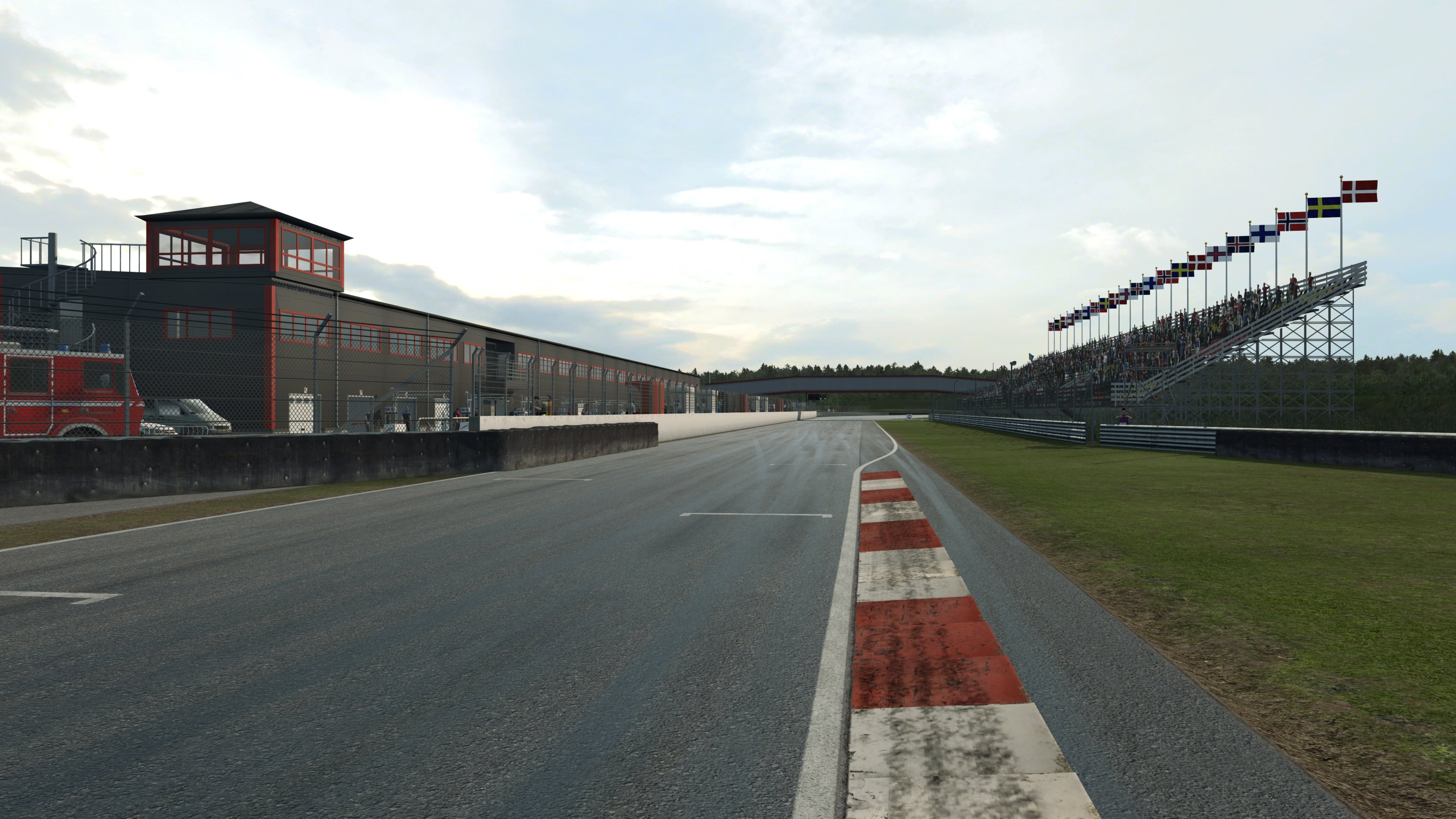 RaceRoom Anderstorp main straight standing shot