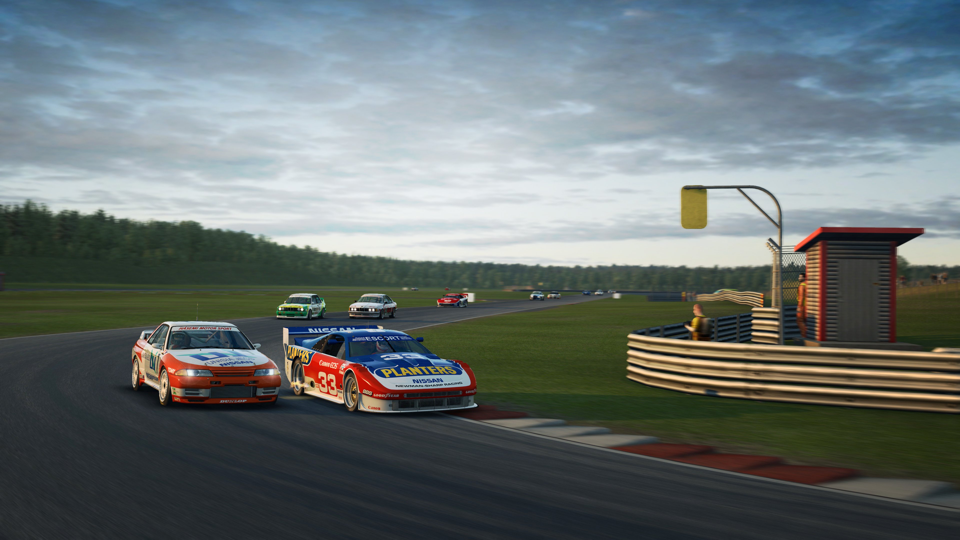 RaceRoom Anderstorp Nissans close in turn
