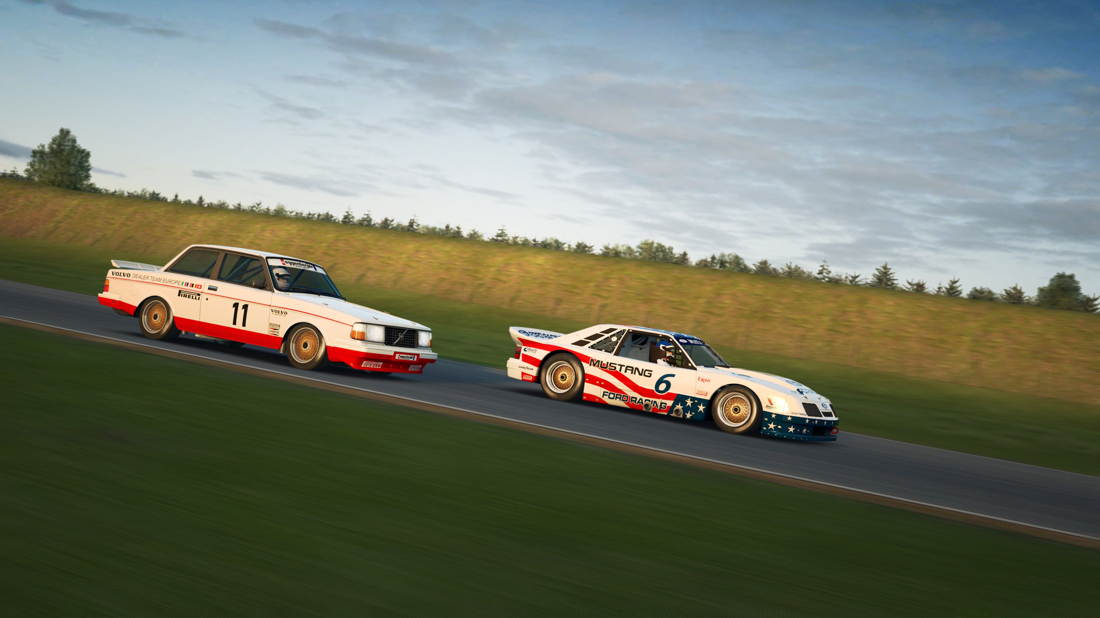 RaceRoom Anderstorp BMW and Ford side shot