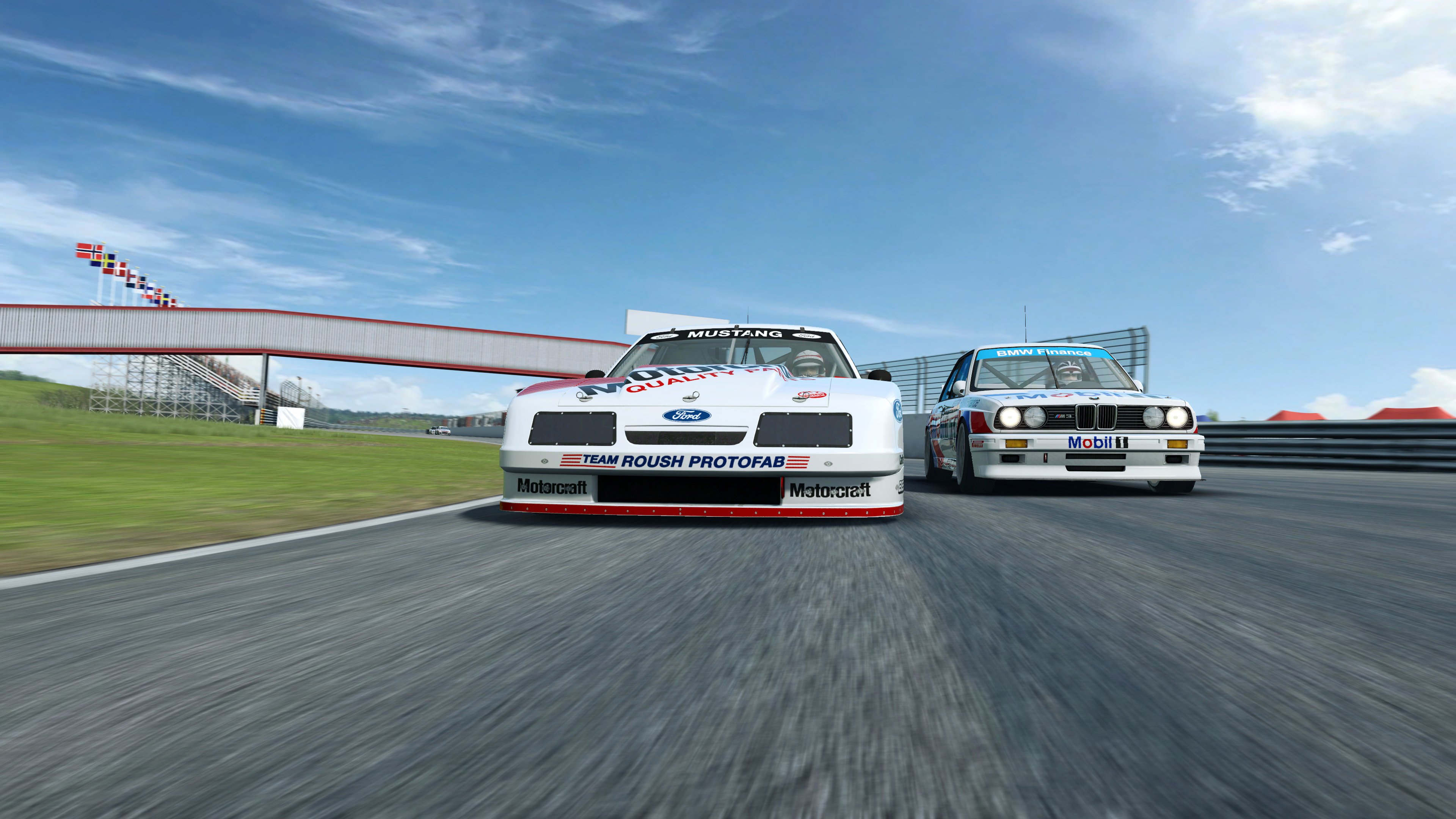 RaceRoom Ford and BMW close up front