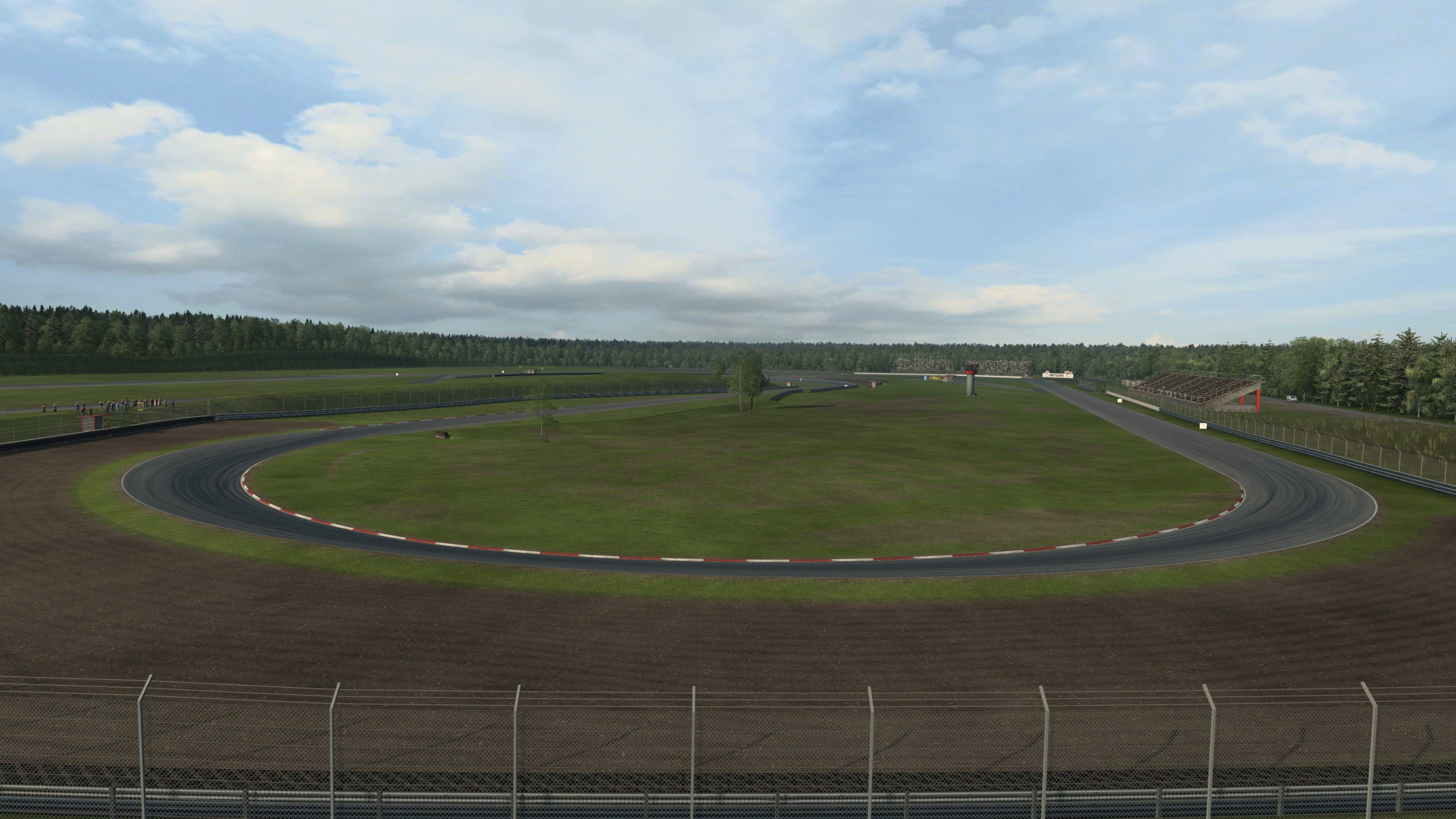 RaceRoom Anderstorp big turn similar drone shot