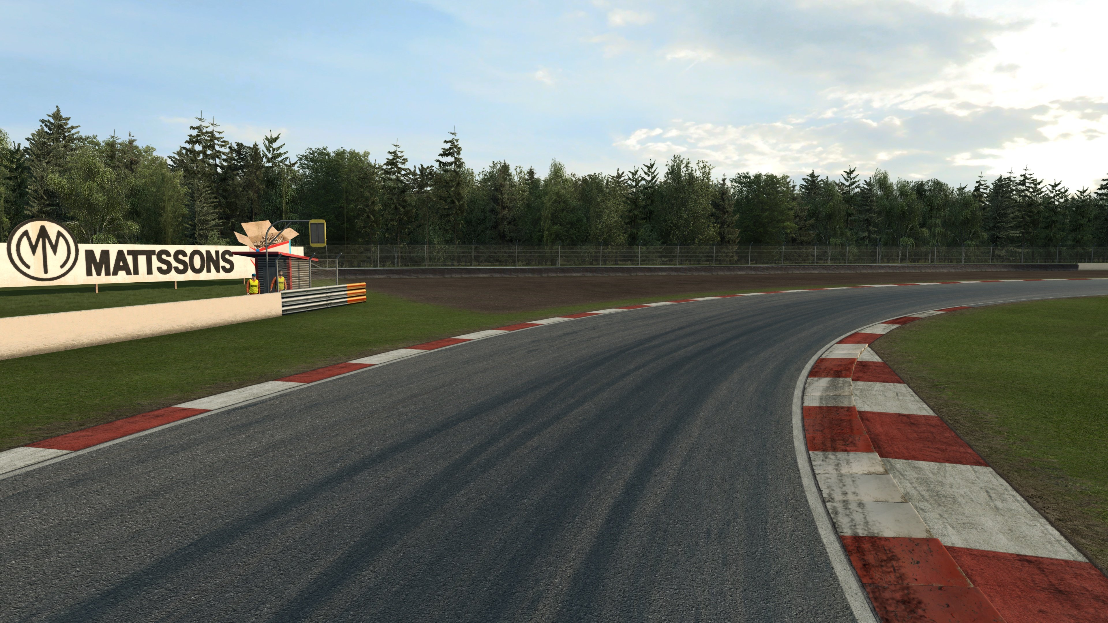 RaceRoom Anderstorp right turn on track standing shot