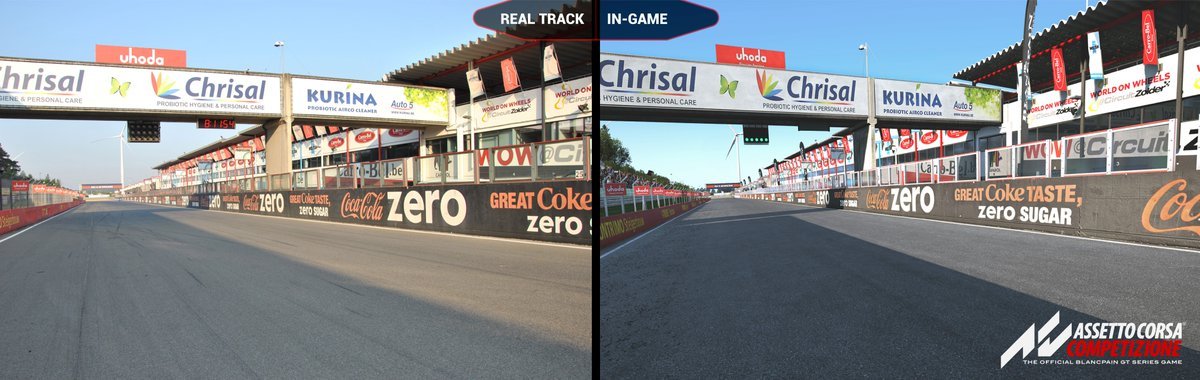 Assetto Corsa Competizione Zolder real vs virtual 1