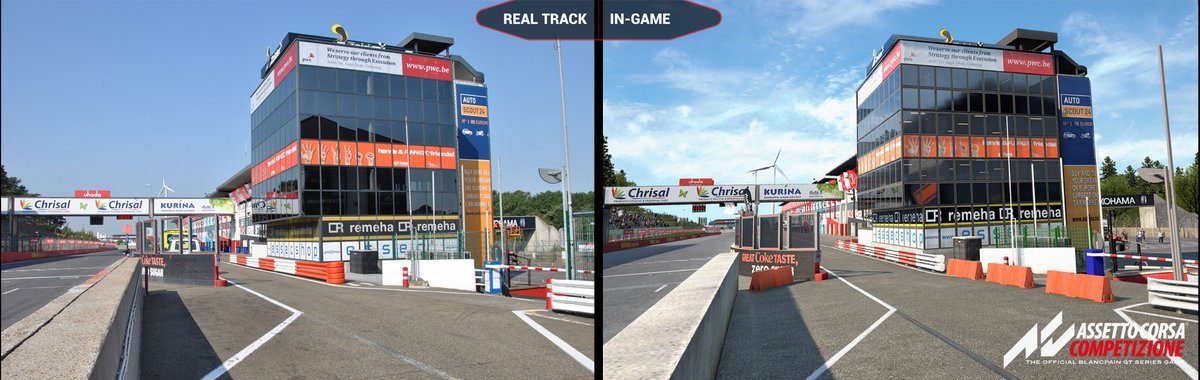 Assetto Corsa Competizione Zolder real vs virtual 2