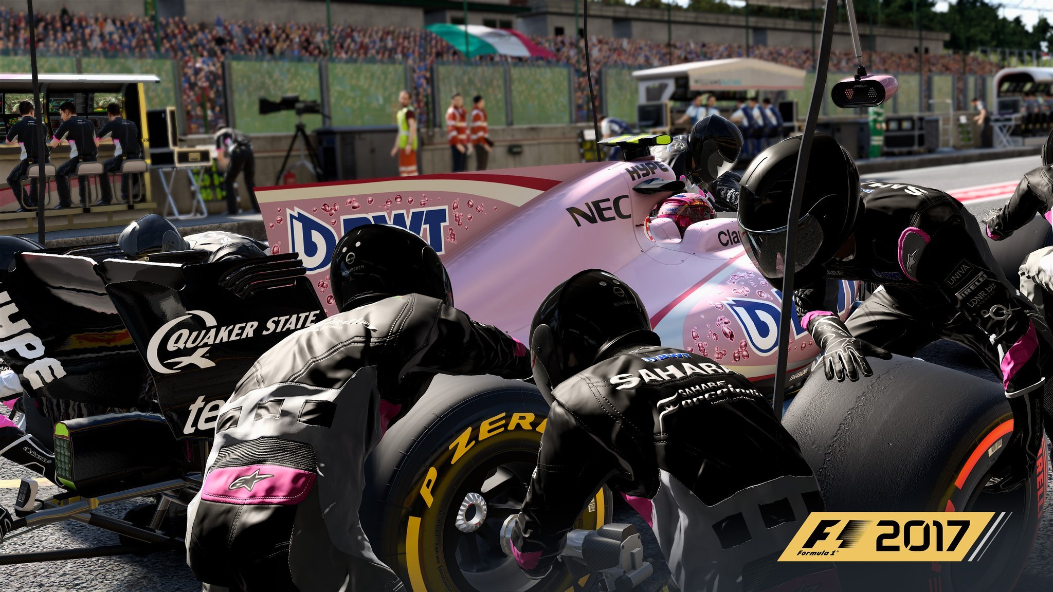 F1 2017 Force India pitting