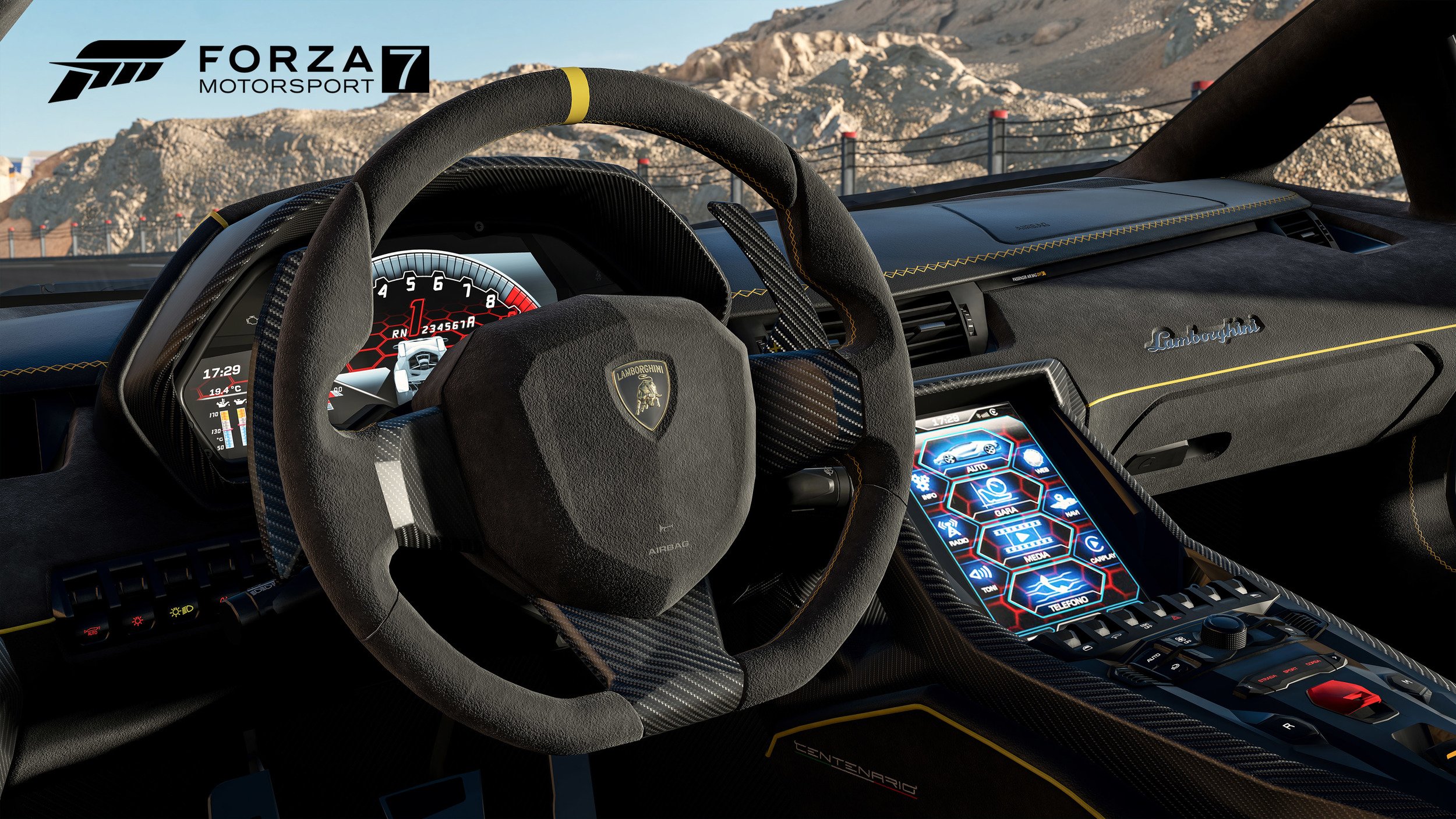 Forza Motorsport 7 Lamborghini Aventador interior