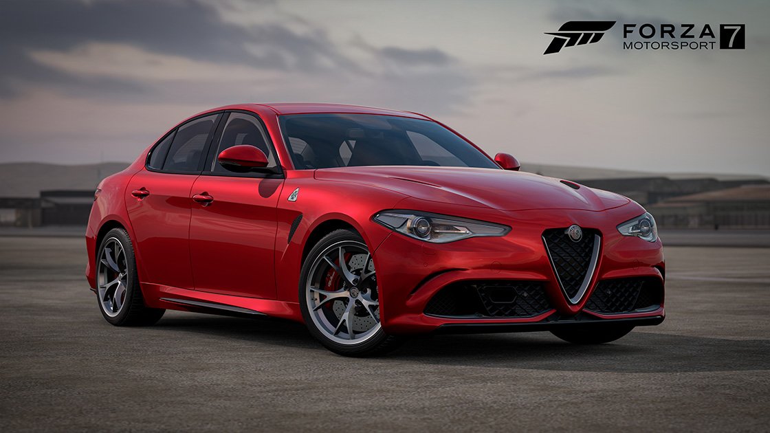 Forza Motorsport 7 Samsung QLED car pack Alfa Romeo Gulia QV
