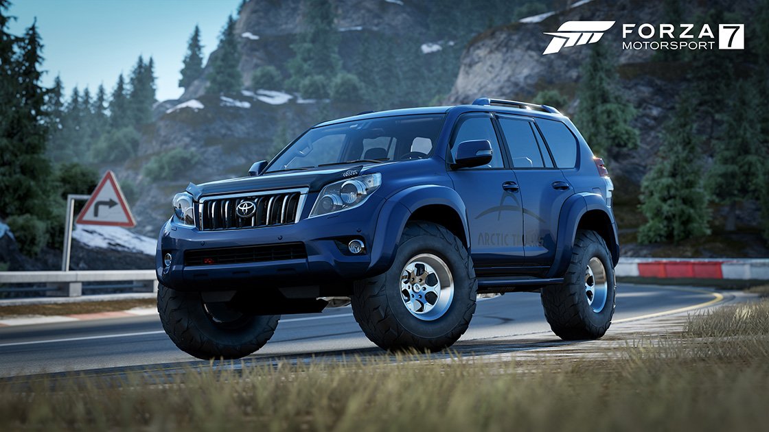 Forza Motorsport 7 Samsung QLED car pack Toyota Land Cruiser Arctic Trucks AT37