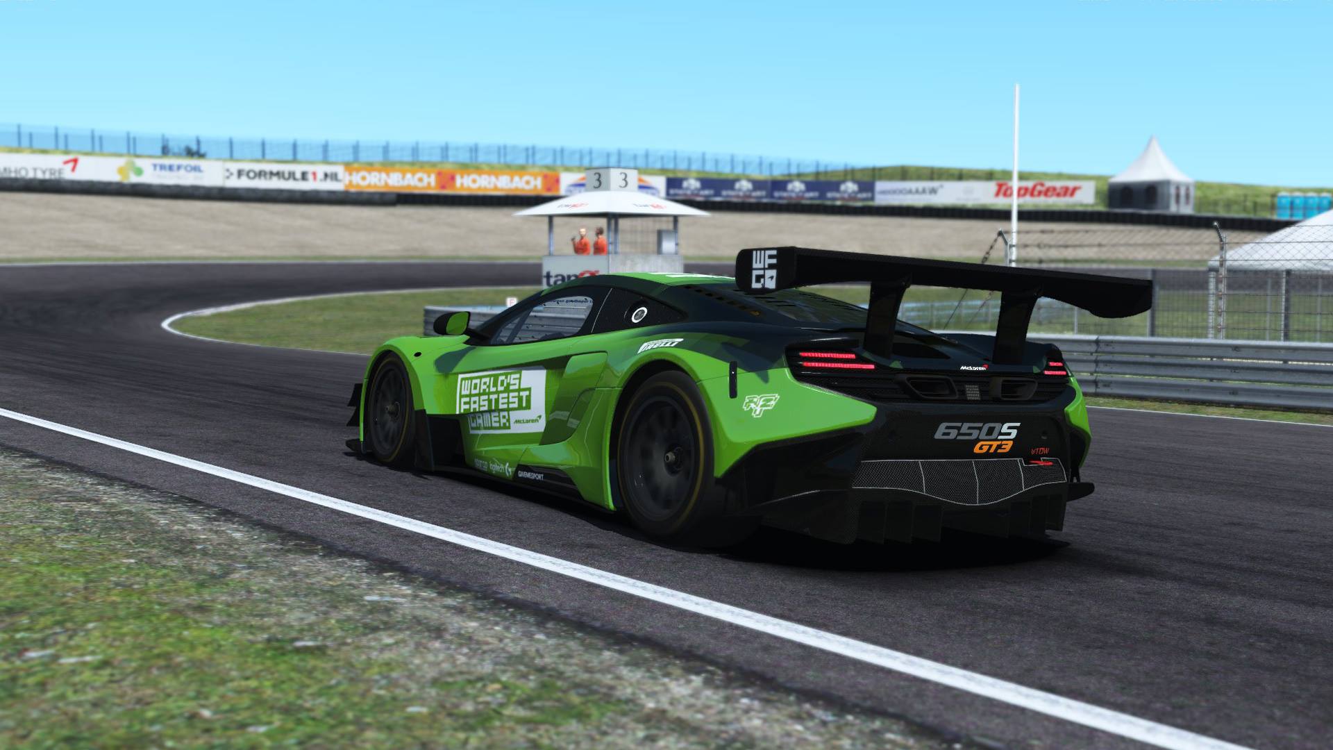 rFactor 2 Circuit Zandvoort 0.2 McLaren 650S GT3 first turn
