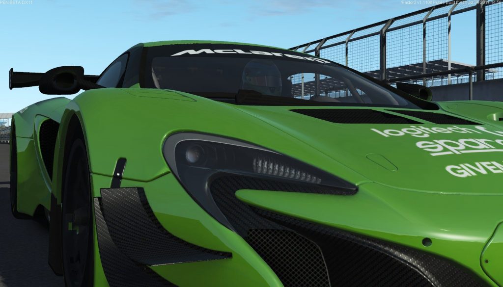 rFactor 2 McLaren 650S GT3 green