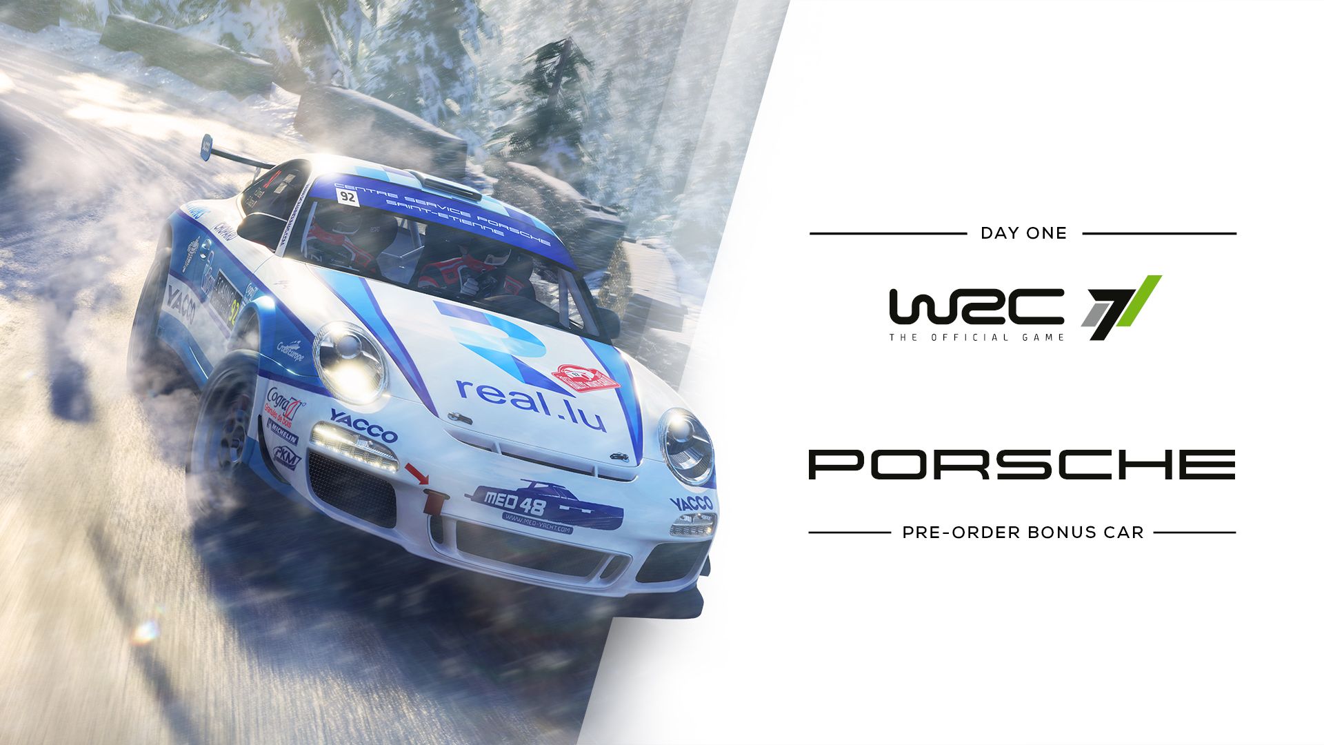 WRC 7 pre-order bonus car Porsche 911 GT3 RS RGT
