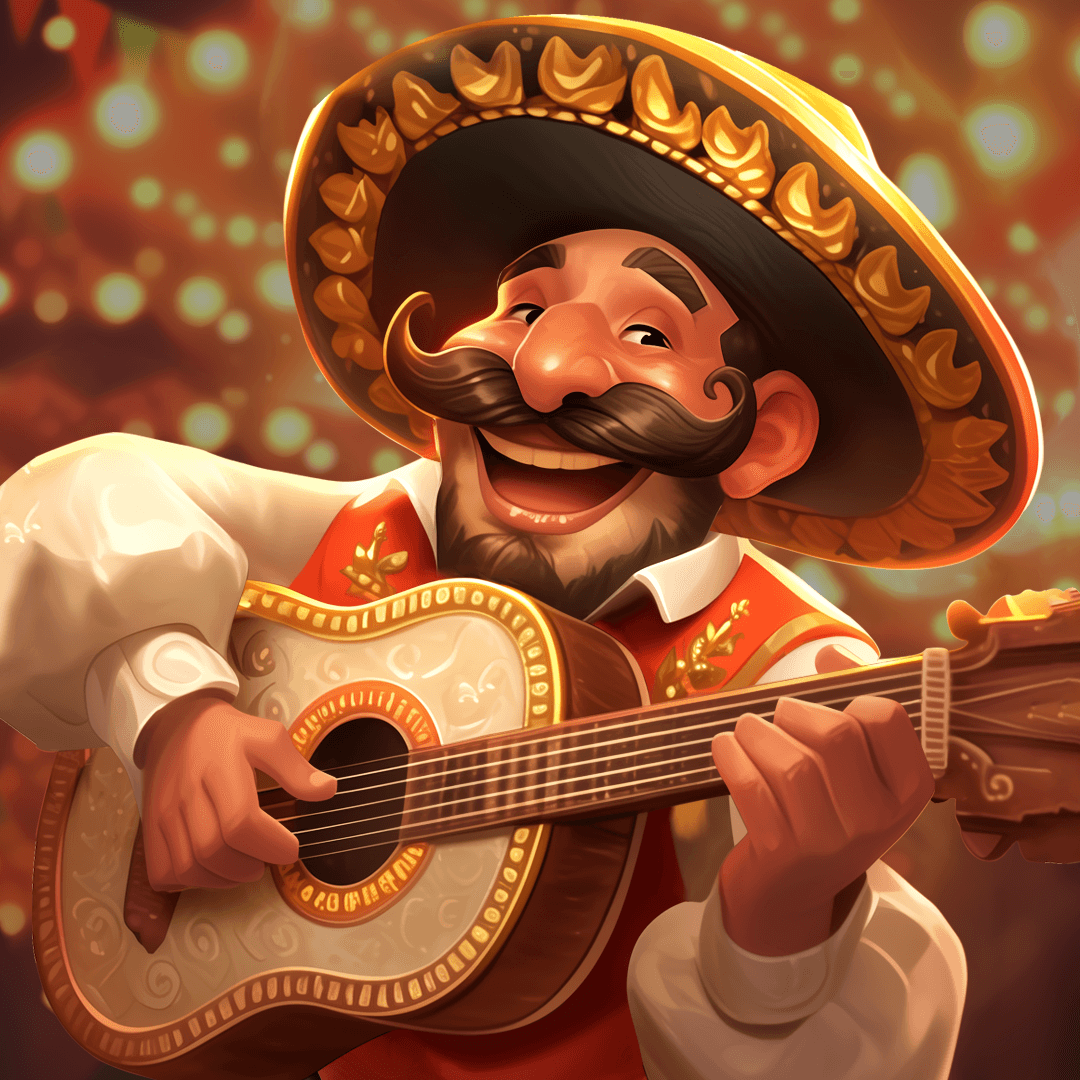 Mexican Guitarist 2D Character