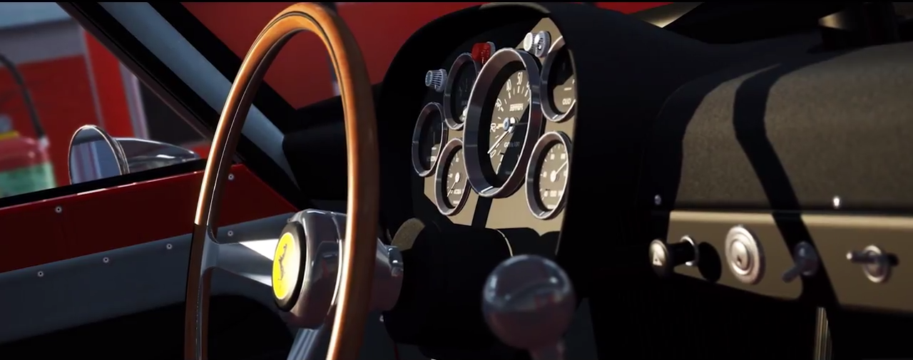 Assetto Corsa Ferrari 250 GTO cockpit screenshot