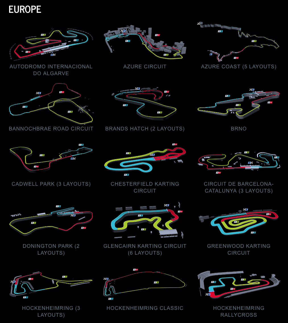 Project CARS 2 track list 1