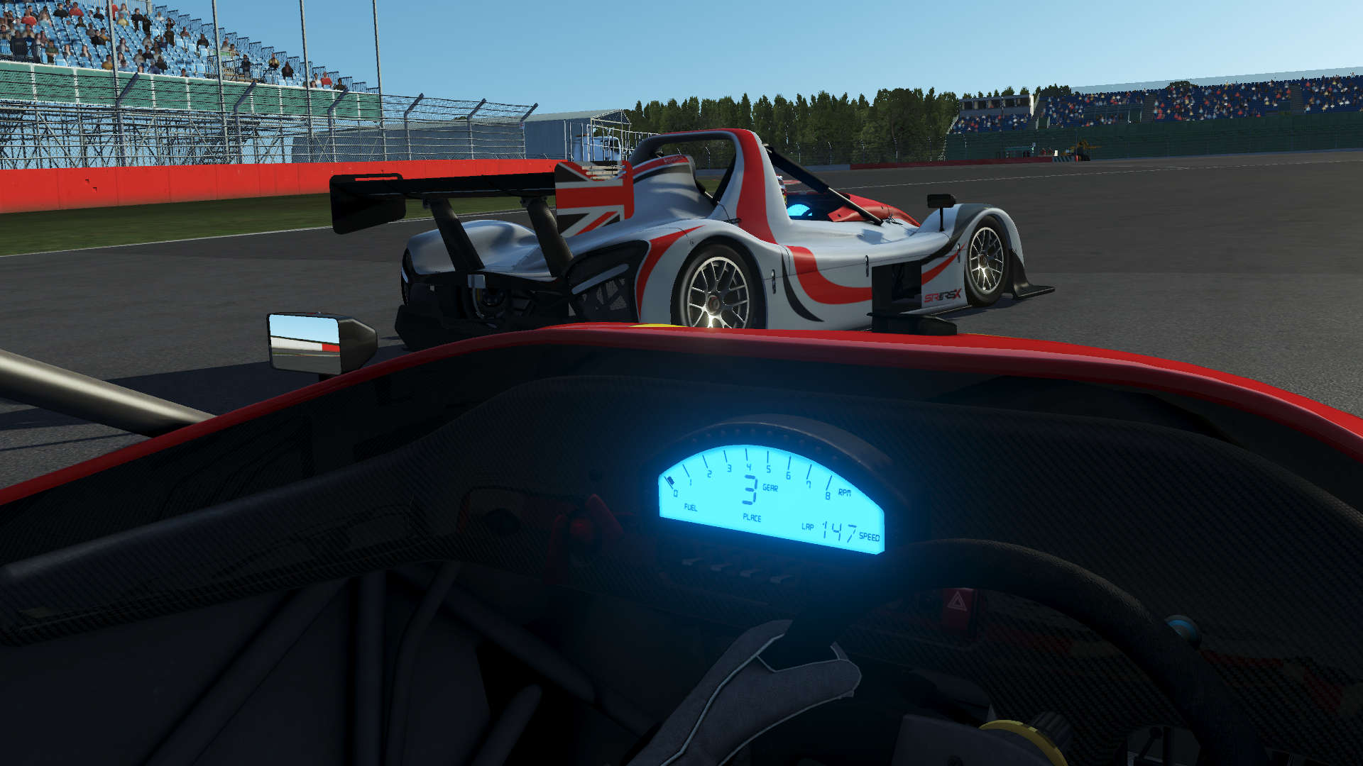 rFactor 2 Radical SR3 cockpit Silverstone